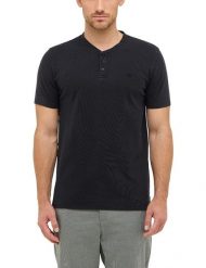 Męski T-Shirt Mustang Style Austin Jet Black 1016862 4188. Czarne t-shirty męskie Mustang, l, bez wzorów, bez kołnierzyka, bez ramiączek. Za 79.99 zł.