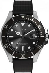 Zegarek męski Timex TW2Y09200 czarny. Czarne zegarki męskie Timex, bez wzorów. Za 875.97 zł.