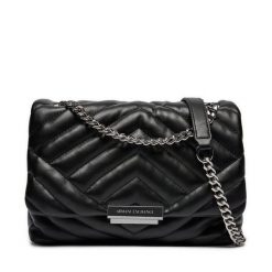 Torebka Armani Exchange. Czarne listonoszki damskie Armani Exchange, bez wzorów, bez dodatków. Za 639.99 zł.