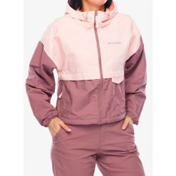 Kurtka wiatrówka damska Columbia Spire Valley Cropped Windbreaker. Czerwone kurtki sportowe damskie Columbia, bez wzorów, z softshellu, bez ramiączek, bez kaptura, trekkingowe. Za 198.99 zł.