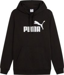 Bluza męska Puma ESS No.1 Logo Hoodie TR czarna 682572 01 XL. Czarne bluzy męskie Puma, m, bez wzorów, bez kaptura. Za 228.99 zł.
