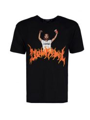 Domrebel T-shirt "Party" | Party T-Shirt | Mężczyzna | Czarny. Czarne t-shirty męskie Domrebel, l, bez wzorów, z bawełny, bez kołnierzyka, bez ramiączek. W wyprzedaży za 299.00 zł.