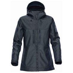 Kurtka Soft Shell Damska Epsilon 2 Twill. Brązowe kurtki sportowe damskie STORMTECH, s, bez wzorów, bez ramiączek, bez kaptura, trekkingowe. Za 785.99 zł.