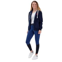 Bluza jeździecka z zamkiem błyskawicznym Gaze Jedy. Niebieskie bluzy damskie GAZE, xl, bez wzorów, z polaru, eleganckie, bez ramiączek, z kapturem. Za 495.75 zł.