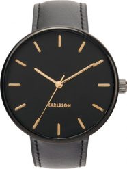 Zegarek męski Minimal czarny. Czarne zegarki męskie Karlsson, bez wzorów. Za 344.00 zł.