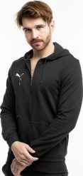 Puma Bluza męska Team Goal Casuals Hooded czarna 658595 03 L. Czarne bluzy męskie Puma, l, bez wzorów, bez ramiączek, bez kaptura. Za 204.11 zł.