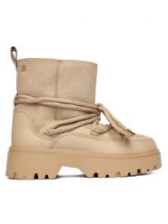Tommy Hilfiger Śniegowce FW0FW08996 Beżowy. Brązowe śniegowce damskie Tommy Hilfiger, ze skóry, bez zapięcia. Za 899.99 zł.