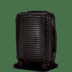Walizka KABINOWA WINGS PC SEA EAGLE 2.0 20" BLACK. Czarne walizki damskie Wings, bez wzorów, z materiału. Za 199.90 zł.