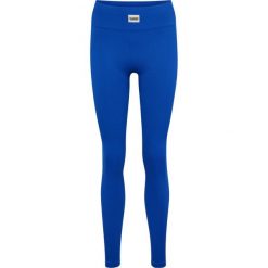 Damskie legginsy bezszwowe prążkowane Hummel Pulse. Niebieskie legginsy damskie Hummel, bez wzorów, prążkowane. Za 175.00 zł.