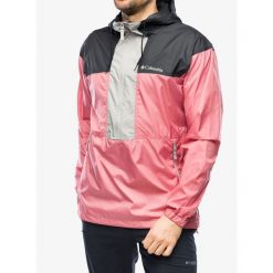 Kurtka przeciwwiatrowa męska Columbia Flash Challenger Anorak. Czerwone kurtki męskie Columbia, m, bez wzorów, z softshellu, bez kaptura, trekkingowe. Za 140.99 zł.
