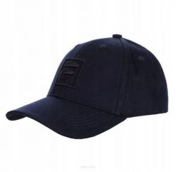 Czapka tenisowa Fila Cap Forze granatowa. Niebieskie czapki damskie Fila, bez wzorów, z bawełny, eleganckie. Za 69.00 zł.