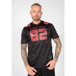 Koszulka fitness męska Gorilla Wear Fresno T-shirt. Czarne koszulki sportowe męskie GORILLA WEAR, m, bez wzorów, bez ramiączek, na fitness i siłownię. Za 200.50 zł.
