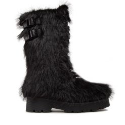 Kozaki Jenny Fairy. Czarne kozaki damskie Jenny Fairy, bez wzorów, bez obcasa, na płaskiej podeszwie, bez zapięcia. Za 279.99 zł.