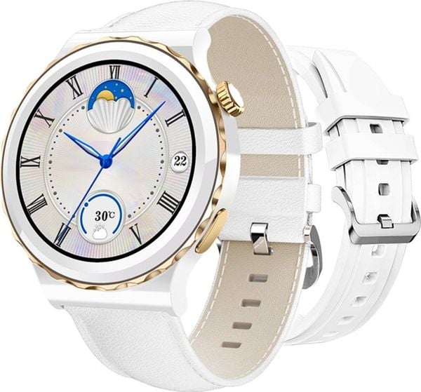 Smartwatch Rubicon RNCE92 Biały (RNCE92). Białe zegarki smartwatch Rubicon, bez wzorów. Za 198.45 zł.