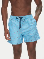 HOM Szorty kąpielowe Espelette 402993 Błękitny Regular Fit. Niebieskie kąpielówki męskie HOM, bez wzorów, z syntetyku. Za 239.99 zł.