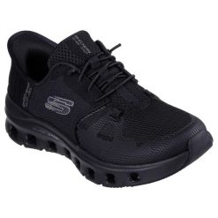 Buty sportowe damskie Skechers Glide step Pro. Czarne obuwie sportowe damskie Skechers, bez wzorów, bez zapięcia. Za 412.25 zł.