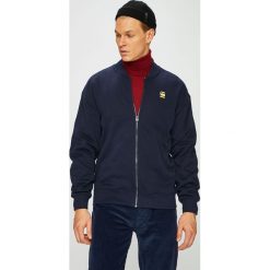G-Star Raw - Bluza. Niebieskie bluzy męskie G-Star Raw, l, bez wzorów, z bawełny, bez ramiączek, z kapturem. W wyprzedaży za 299.90 zł.