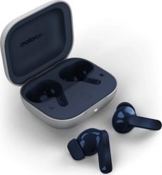 Słuchawki Motorola Słuchawki BT Moto buds Wireless Earbuds, Starlight Blue. Niebieskie słuchawki bezprzewodowe Motorola. Za 139.00 zł.