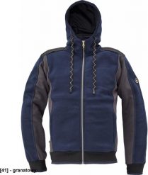 CERVA DAYBORO - męska bluza, kaptur, odblaskowe elementy, 55% bawełna, 45% poliester - ciemnobrązowy 3XL. Brązowe bluzy sportowe męskie CERVA, m, bez wzorów, z bawełny, bez kaptura. Za 173.15 zł.