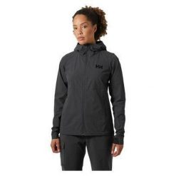 Damska wodoodporna kurtka z kapturem Helly Hansen Blaze. Brązowe kurtki sportowe damskie Helly Hansen, bez wzorów, bez ramiączek, z kapturem, trekkingowe. Za 638.50 zł.