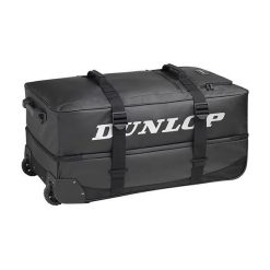 Torba podróżna na kółkach Dunlop Pro Wheelie Bag. Czarne torby podróżne damskie Dunlop, bez wzorów. Za 829.99 zł.
