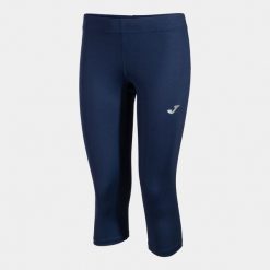 Legginsy do biegania damskie Joma Record III 3/4. Niebieskie legginsy damskie Joma, bez wzorów, z meshu. Za 232.50 zł.