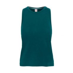 Damski tank top Kari Traa Mija. Niebieskie topy damskie Kari Traa, bez wzorów, sportowe, bez kołnierzyka, bez ramiączek. Za 270.00 zł.