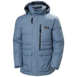 Kurtka puchowa Helly Hansen Tromsoe. Niebieskie kurtki męskie Helly Hansen, bez wzorów, z puchu, sportowe, bez kaptura. W wyprzedaży za 1,262.50 zł.