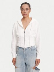 Miss Sixty Bluza 6S1TJ57300 Biały Loose Fit. Białe bluzy damskie Miss Sixty, s, bez wzorów, z bawełny, bez ramiączek, bez kaptura. Za 629.99 zł.