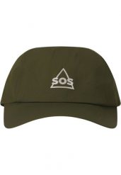 Czapka z daszkiem SOS Ash. Zielone czapki damskie SOS, bez wzorów, z materiału, eleganckie. Za 146.00 zł.