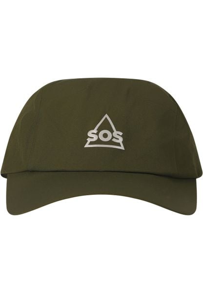 Czapka z daszkiem SOS Ash. Zielone czapki damskie SOS, bez wzorów, z materiału, eleganckie. Za 136.00 zł.