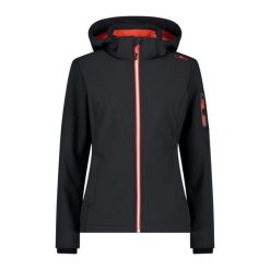 Kurtka damska turystyczna CMP 39A5006. Czarne kurtki sportowe damskie CMP, xl, bez wzorów, bez ramiączek, bez kaptura, trekkingowe. W wyprzedaży za 314.99 zł.