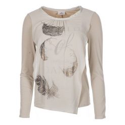 Deha Damska koszulka z długim rękawem B84160 Natural Beige (rozmiar L). Brązowe bluzki damskie Deha, l, bez wzorów, bez kołnierzyka, bez ramiączek. W wyprzedaży za 178.00 zł.