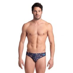 Kąpielówki męskie slipy kąpielowe sportowe na basen plażę Arena Allover. Niebieskie kąpielówki męskie ARENA, m, bez wzorów. Za 129.99 zł.