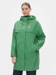 Tommy Jeans Kurtka przejściowa Chicago DW0DW15949 Zielony Regular Fit. Zielone kurtki damskie Tommy Jeans, m, bez wzorów, z jeansu, bez kaptura. Za 759.99 zł.