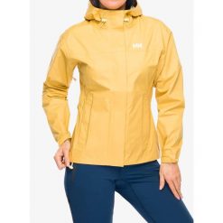 Kurtka przeciwdeszczowa damska Helly Hansen Loke Jacket. Żółte kurtki sportowe damskie Helly Hansen, bez wzorów, bez ramiączek, bez kaptura, trekkingowe. Za 377.99 zł.