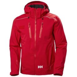 Wodoodporna kurtka Helly Hansen Maple 3L Shell. Czerwone kurtki męskie Helly Hansen, l, bez wzorów, bez kaptura. Za 2,554.50 zł.