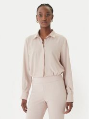 Rinascimento Koszula CFC0127372003 Beżowy Regular Fit. Brązowe koszule damskie Rinascimento, l, bez wzorów, z syntetyku, bez kołnierzyka, bez ramiączek. Za 299.99 zł.