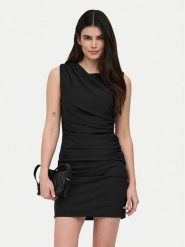 ONLY Sukienka codzienna Lamber 15374633 Czarny Regular Fit. Czarne sukienki damskie ONLY, na co dzień, xs, bez wzorów, z syntetyku, bez kołnierzyka, bez ramiączek, proste. Za 139.99 zł.