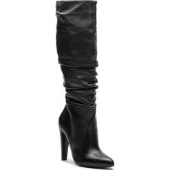 Kozaki STEVE MADDEN - Carrie Boot SM11000130-03001-017 Black Leather. Czarne kozaki damskie Steve Madden, bez wzorów, z materiału, przed kolano, bez obcasa, na obcasie, bez zapięcia. W wyprzedaży za 489.00 zł.