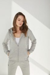 BLUZA NICOLE SZARY MELANŻ XS - Flawless. Szare bluzy damskie Flawless, s, bez wzorów, z bawełny, bez ramiączek, z kapturem. Za 397.00 zł.
