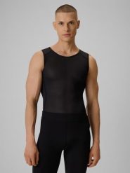 4F Potówka kolarska męska - czarna M. Czarne t-shirty męskie 4F, m, bez wzorów, ze skóry, bez kołnierzyka, bez ramiączek. Za 119.99 zł.