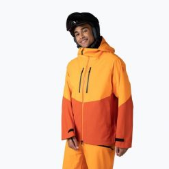 Kurtka narciarska męska Rossignol Evader. Brązowe kurtki sportowe męskie Rossignol, na zimę, m, bez wzorów, bez kaptura, narciarskie. Za 1,059.00 zł.