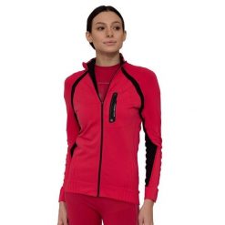 Bluza dresowa termoaktywna rozpinana damska Brubeck ACTIVE PRO. Czerwone bluzy damskie Brubeck, bez wzorów, z dresówki, bez ramiączek, bez kaptura. Za 254.15 zł.