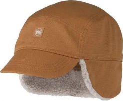 Czapka zimowa unisex Buff Fall Line Cap. Brązowe czapki damskie Buff, na zimę, bez wzorów, z bawełny. Za 219.90 zł.