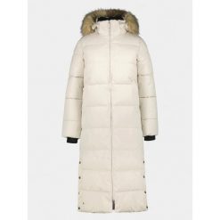 Kurtka Damska Luhta Iisalmi. Brązowe kurtki sportowe damskie Luhta, bez wzorów, z puchu, bez ramiączek, bez kaptura, trekkingowe. W wyprzedaży za 959.20 zł.