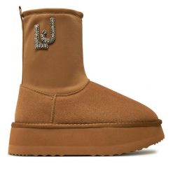 Śniegowce Liu Jo. Brązowe śniegowce damskie Liu Jo, bez zapięcia. Za 439.99 zł.