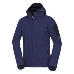 Kurtka softshell męska Northfinder Abner bluenights. Niebieskie kurtki męskie Northfinder, l, bez wzorów, z softshellu, bez kaptura, trekkingowe. Za 377.57 zł.