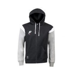 Bluza z kapturem Force XV Conqu. Czarne bluzy damskie FORCE XV, bez wzorów, z dresówki, sportowe, bez ramiączek, z kapturem. Za 274.50 zł.