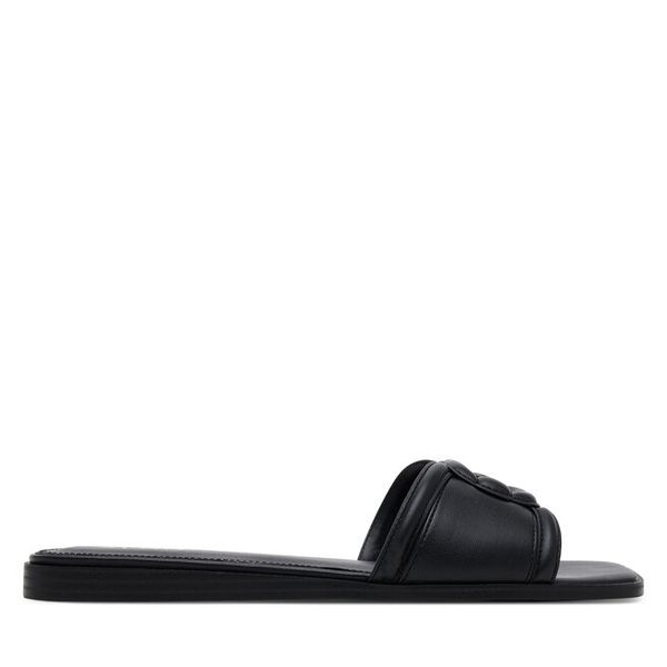 Klapki Aldo. Czarne klapki damskie Aldo, bez wzorów, bez obcasa, bez zapięcia. Za 179.99 zł.